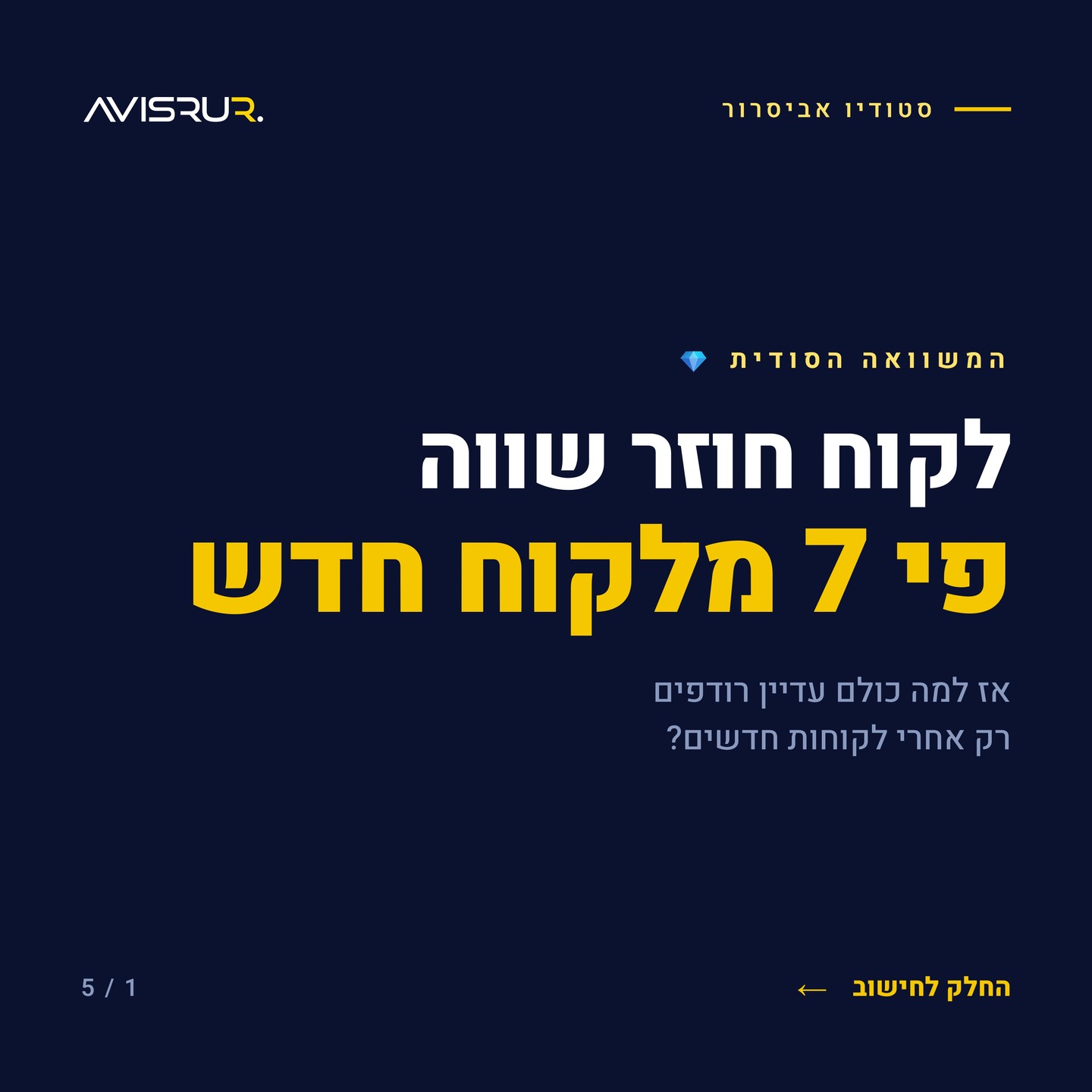 הסוד שפחות מדברים עליו: למה לקוח חוזר שווה הרבה יותר מלקוח חדש
